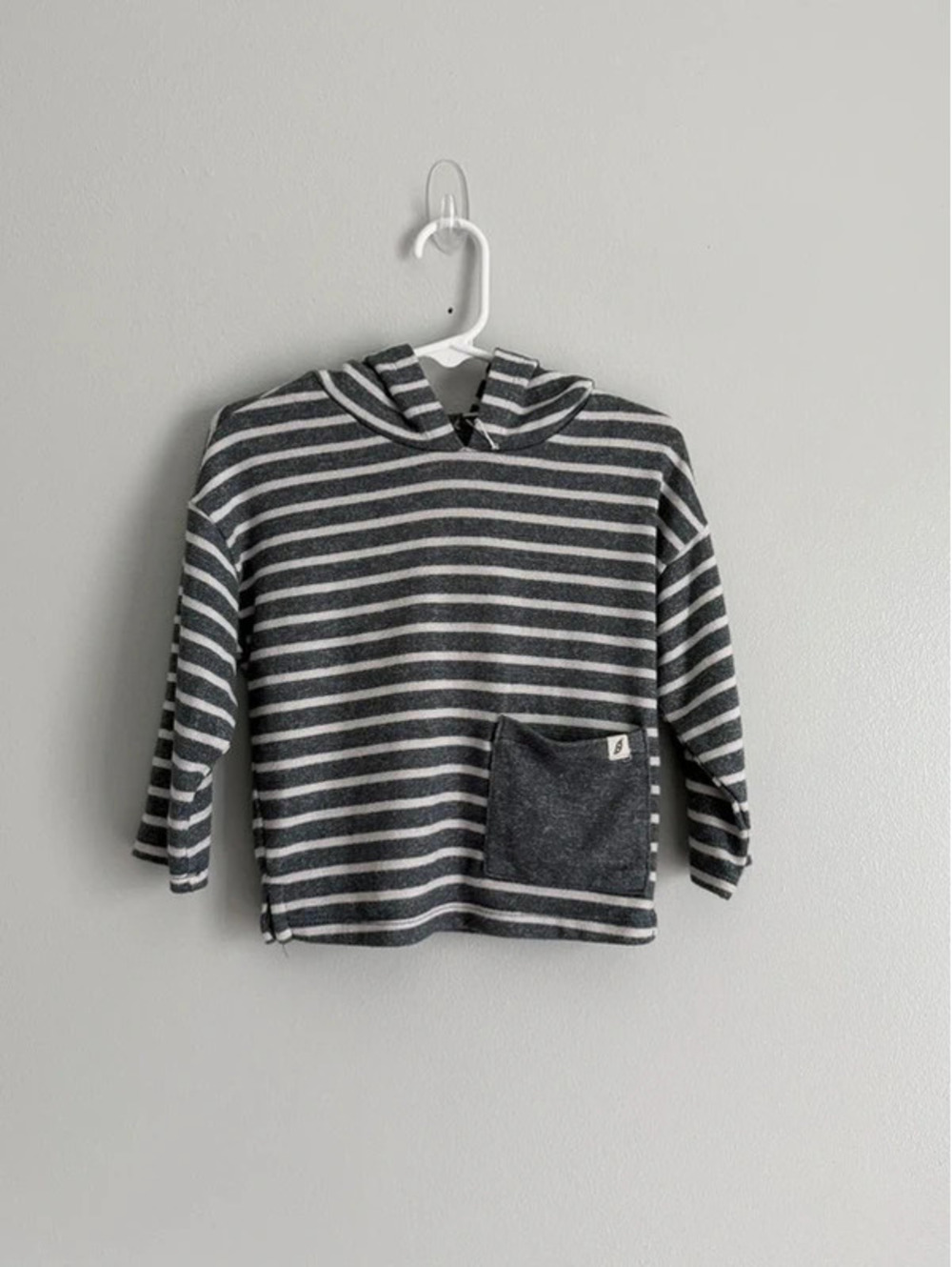 Easy Peasy Striped Hooded Top 18M